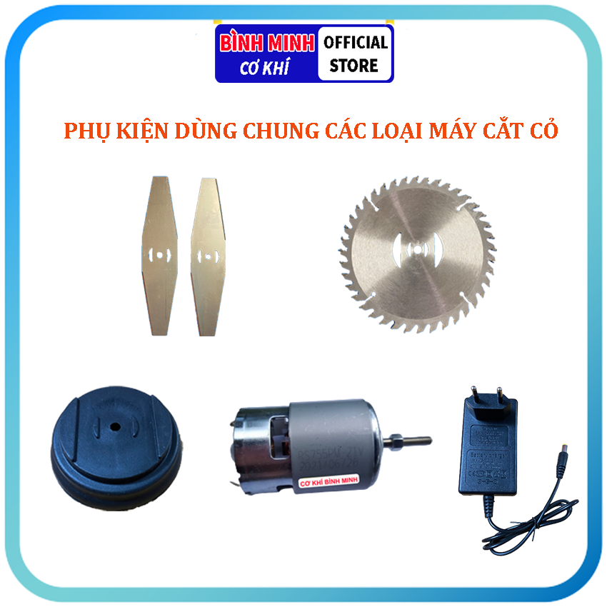 Phụ kiện máy cắt cỏ pin cầm tay, lưỡi máy cắt cỏ chuyên dụng dùng chung cho  các loại máy cắt cỏ dùn