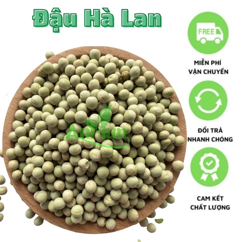 [500g]Đậu Hà Lan Xanh Tự Nhiên Hữu Cơ Sấy Khô - AnMun