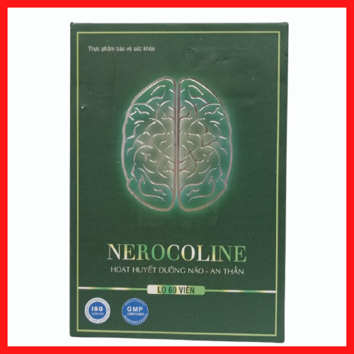 NEROCOLINE – hoạt huyết dưỡng não, an thần giúp dưỡng tâm, an thần tạo giấc ngủ sâu, giấc ngủ tự nhiên – Hộp 60 viên
