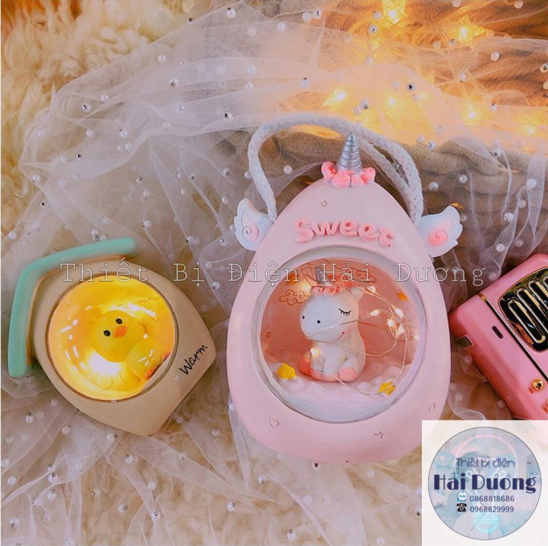 Đèn ngủ kỳ lân đáng yêu trang trí siêu dễ thương TN18119 (có dây treo)