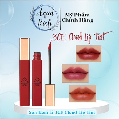 Son Kem 3ce Cloud Lip Tint Vỏ Nhám 4g Immanence Needful Live a little Vỏ Nhám