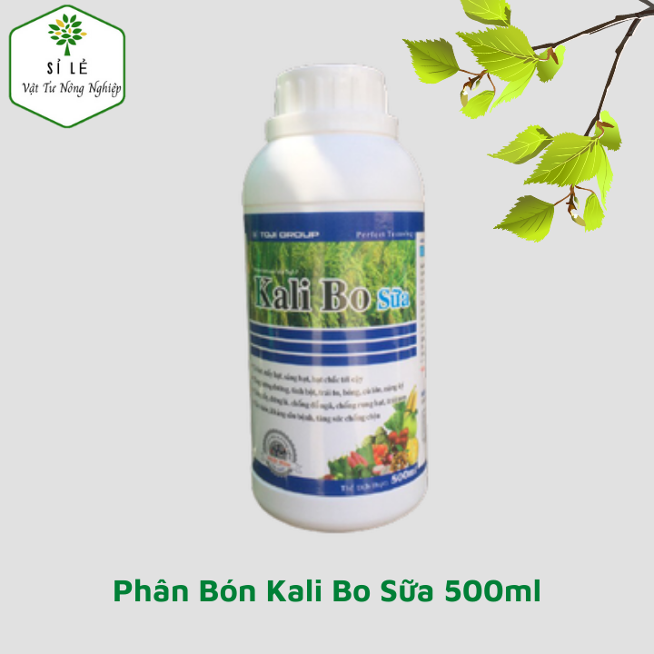 Phân Bón lá Kali Bo Sữa siêu to trái, chống rụng trái 500ml