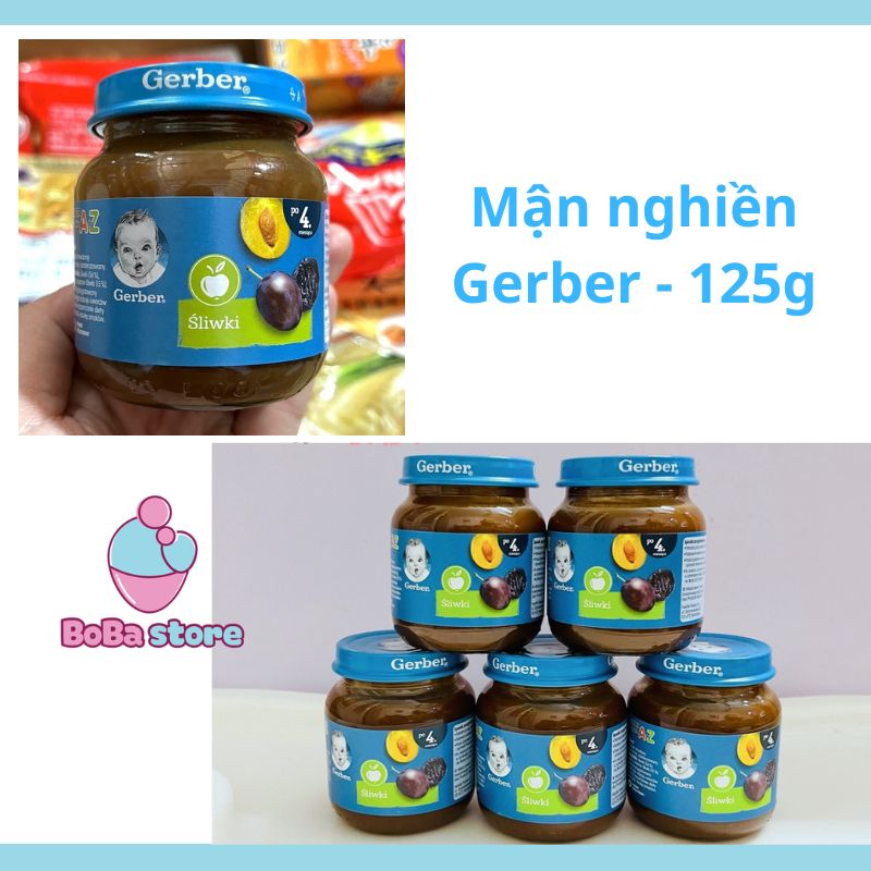 Mận nghiền Gerber 125g/ 85g cho bé từ 6 tháng