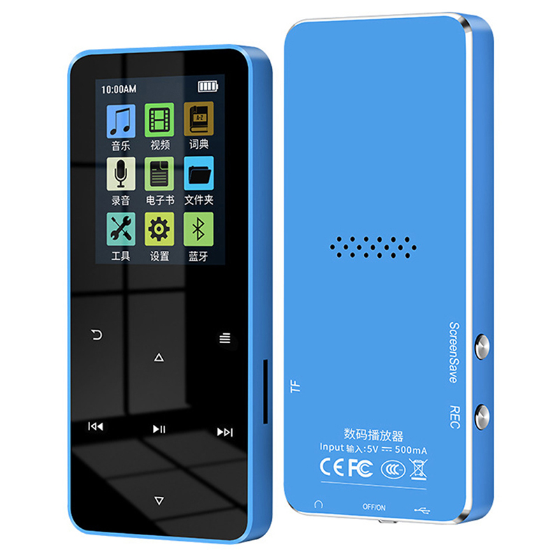 chaju1797160 Máy nghe nhạc MP4 có loa tích hợp Bluetooth máy phát video radio FM phím cảm ứng