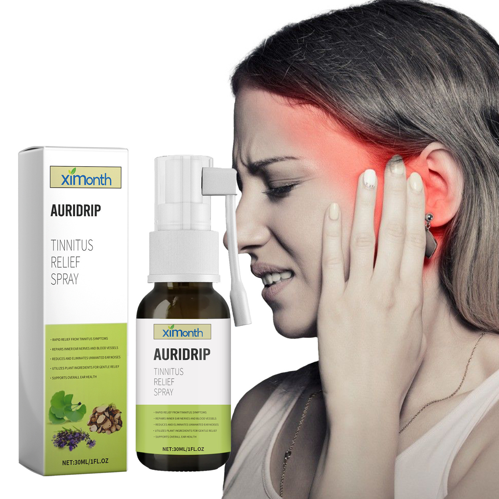 Ximonth Ear Relief Spray   Earwax Cleaning and Ear Discomfort Care Spray