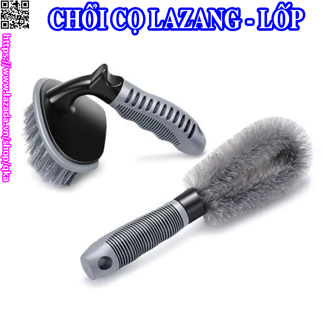 Chổi rửa xe ô tô, cọ rửa vành lốp lazang ô tô, xe máy