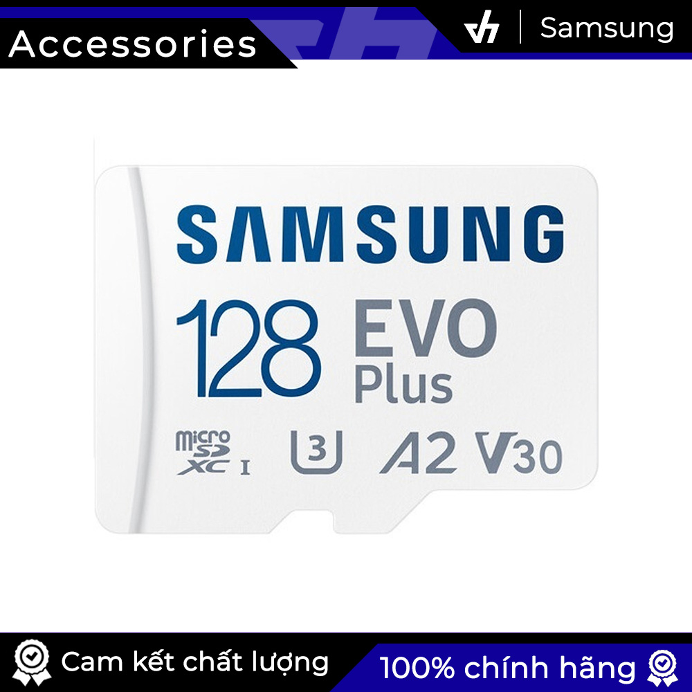 Thẻ nhớ microsd 128gb samsung evo plus class 10 max 100mb/s