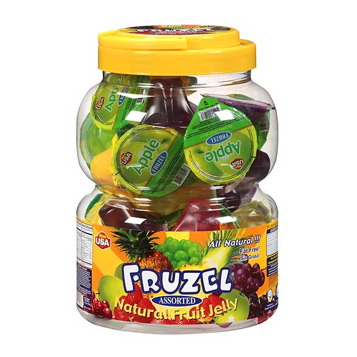 THẠCH RAU CÂU TRÁI CÂY FRUZEL ASSORTED NATURAL FRUIT JUICE JELLY 1.45KG CỦA MỸ