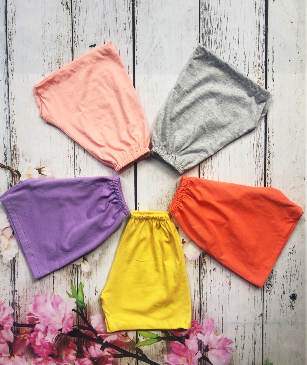 Bộ 5 quần trẻ sơ sinh và trẻ nhỏ cotton . 5 màu ngẫu nhiên