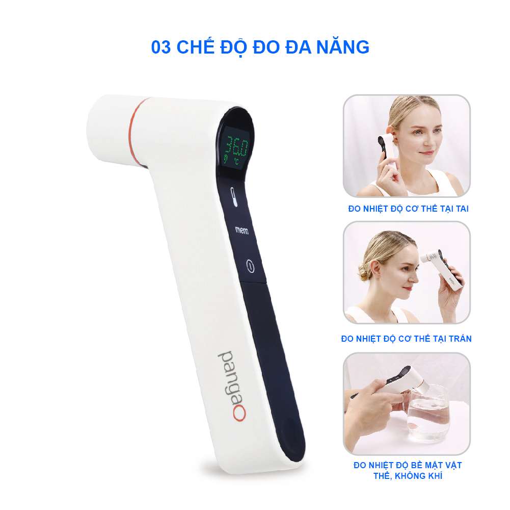 [HCM][ Siêu Phẩm Hot ] Nhiệt Kế Hồng Ngoại Đa Năng Giá Rẻ Nhiệt Kế Hồng Ngoại Chido Pangao Pg-Irt1603 Cao Cấp Đo Nhanh Và Độ Chính Xác Cao Công Nghệ Hiện Đại Với Chức Năng 3 Trong 1 Đo Cơ Thể Vật Thể Không KhíSử Dụng Dễ Dàng An Toàn Tiện Lợi Bh Uy Tín