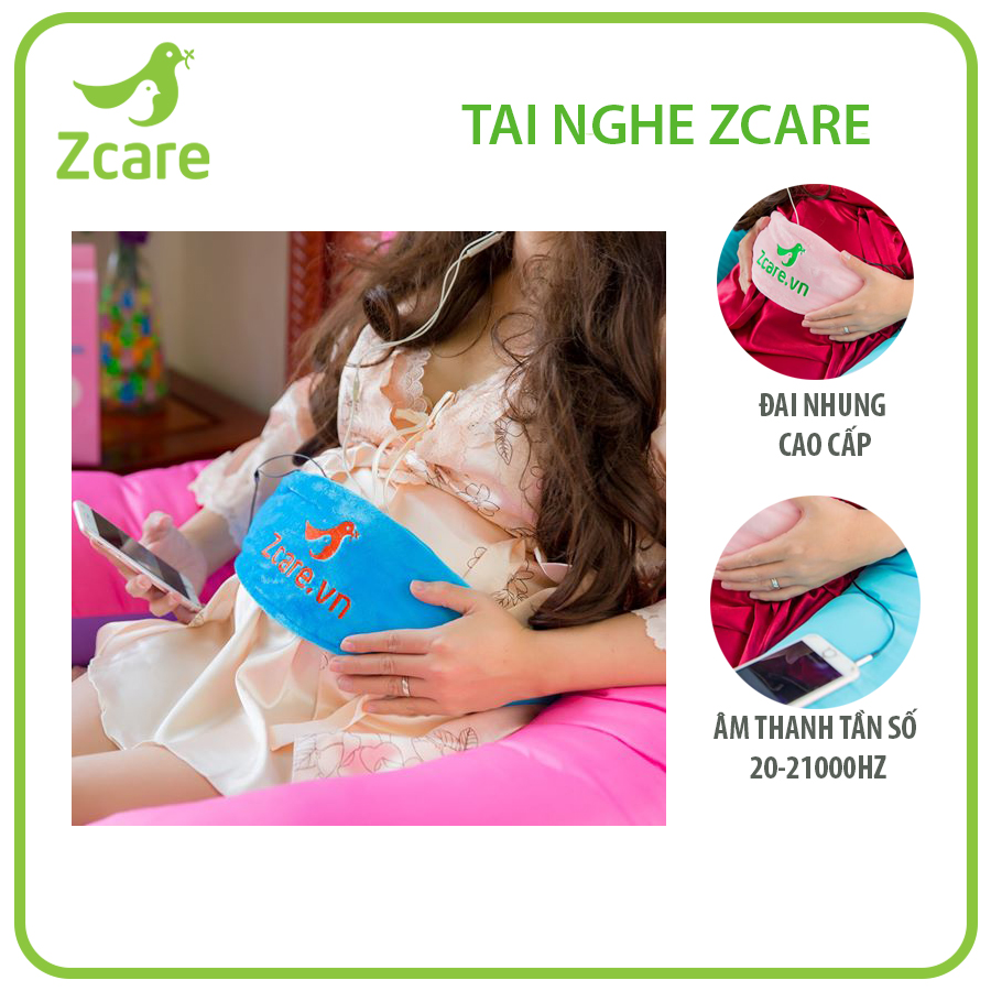 TAI NGHE BẦU XANH - TẶNG: NHẠC THAI GIÁO CHUẨN ( theo từng giai đoạn thai kì)+HƠN 7 QUYỂN SÁCH THAI GIÁO,NUÔI DẠY TRẺ, ĂN DẶM online - Tai nghe nhạc cho bà bầu Zcare