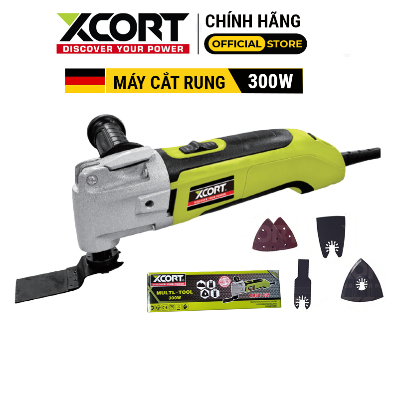 [ TẶNG LƯỠI ] Máy cắt rung - Máy cắt rung đa năng dùng điện 300W XCORT