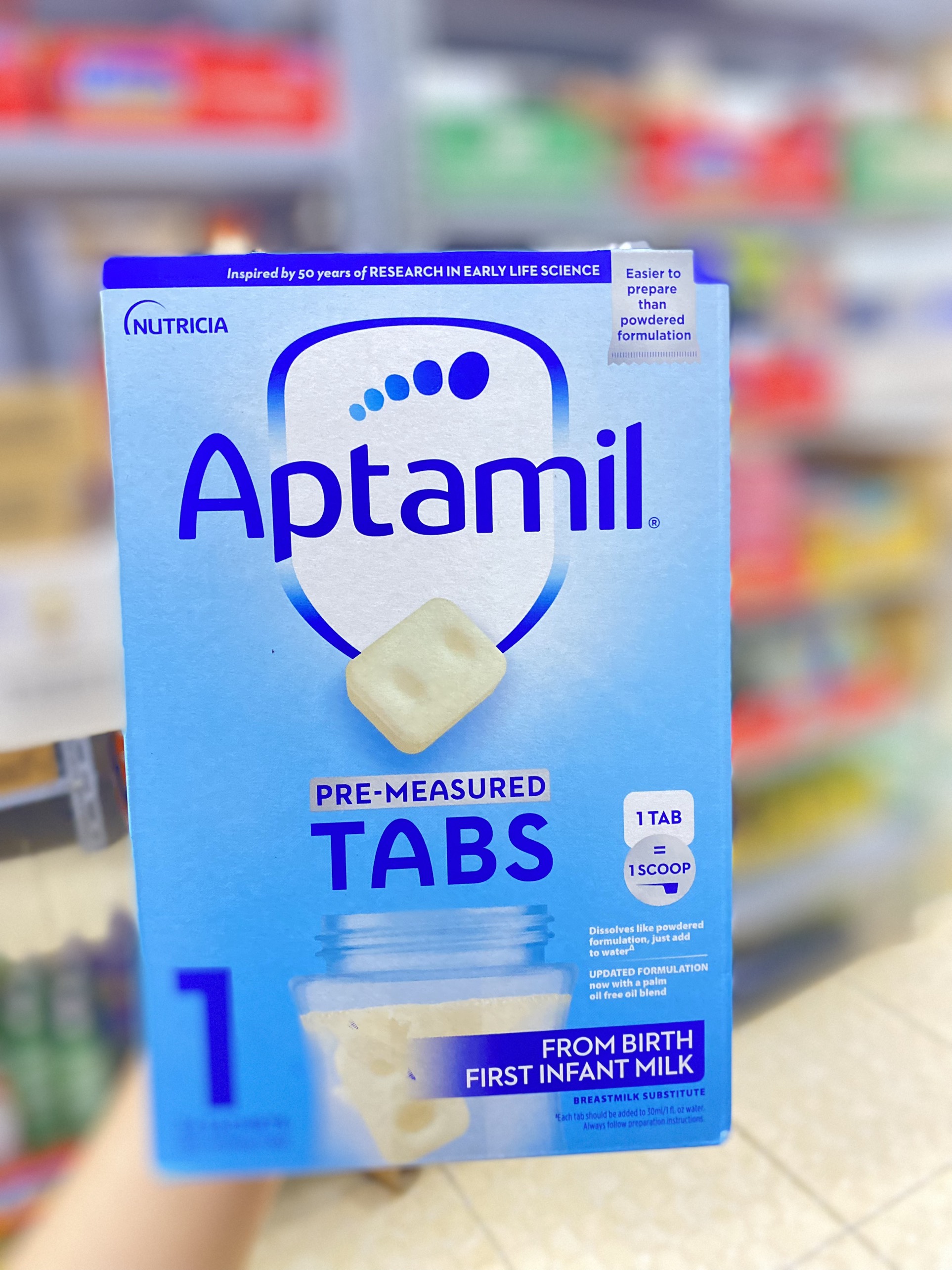 Sữa Aptamil UK số 1 dạng thanh 23gr