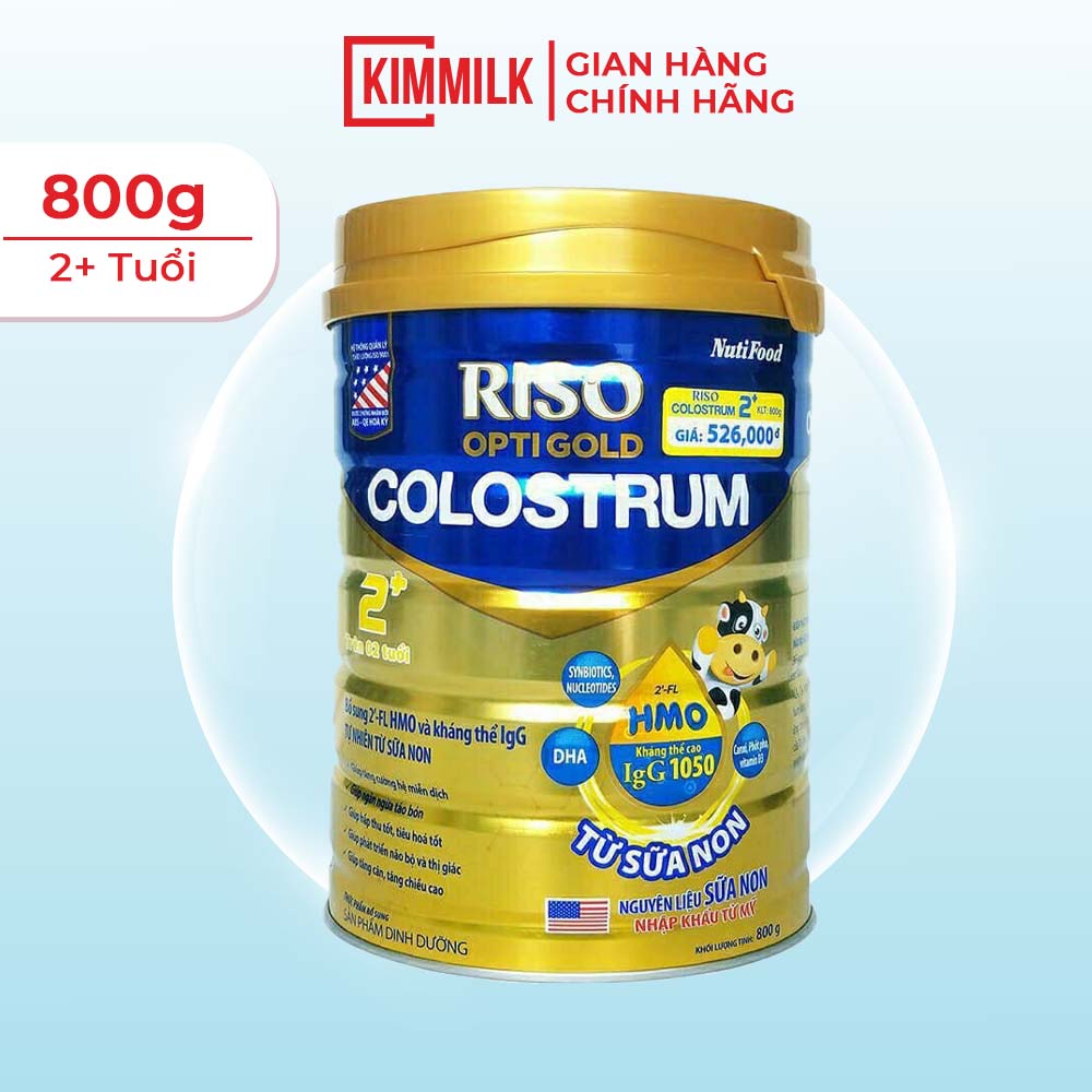 Sữa Non Riso Colostrum 2+ 800g - Cho Bé Từ 2 tuổi trở lên