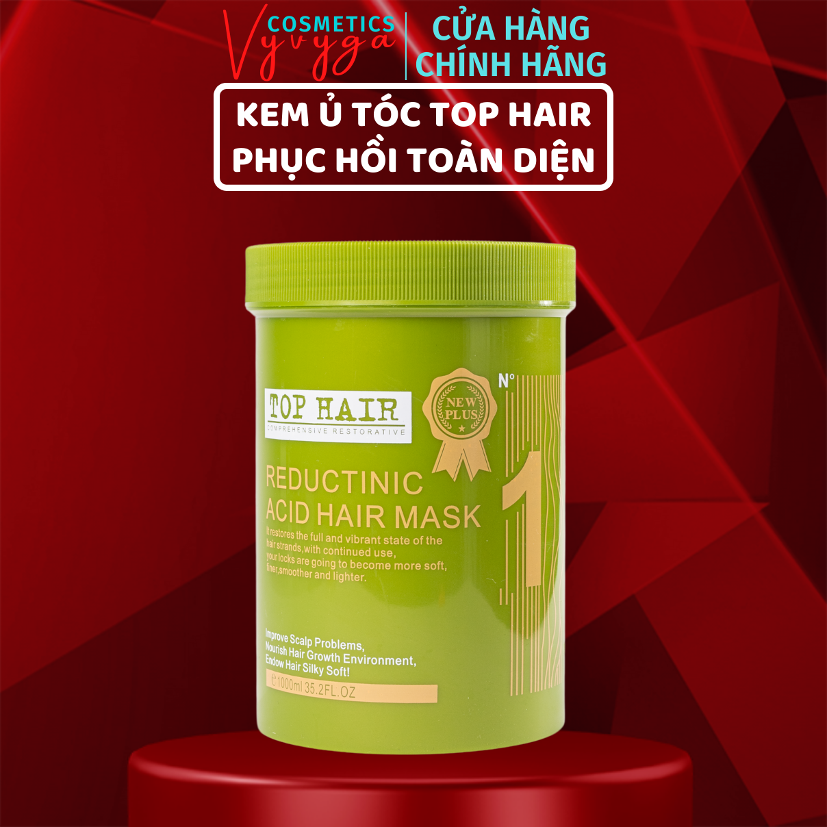 Kem ủ tóc hấp tóc TOP HAIR 1000ML Phục hồi toàn diện Dầu hấp chăm sóc tóc phục hồi tóc hư tổn