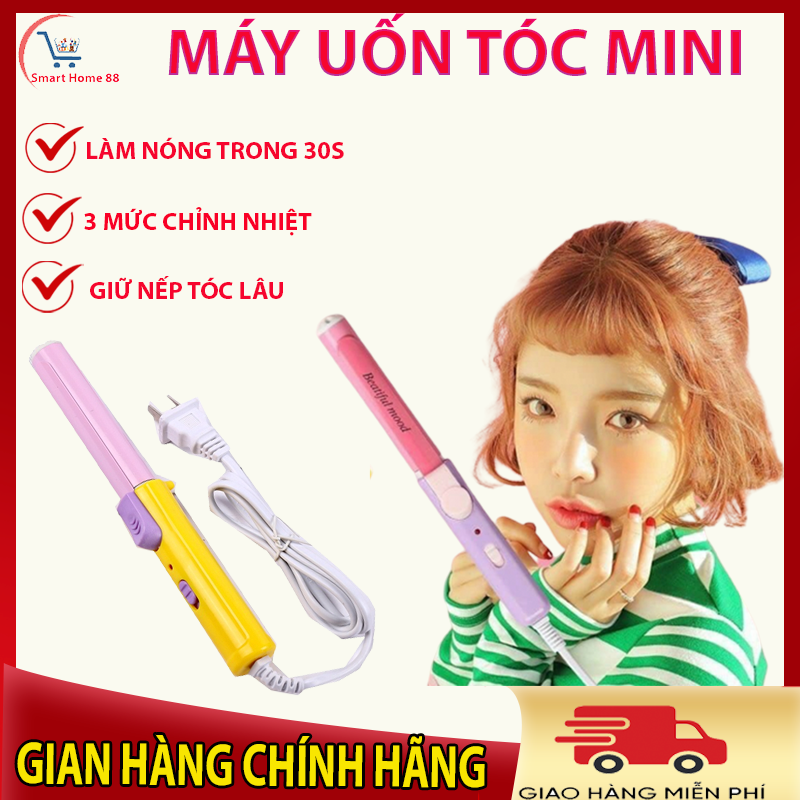 Máy uốn tóc, máy duỗi tóc mini tạo kiểu nhỏ gọn, tiện lợi có hộp đựng xinh xắn, máy uốn tóc mini, máy làm tóc đa năng, máy uốn duỗi tóc mini 2in1, máy chăm sóc tạo kiểu tóc tiện lợi, cầm tay nhỏ gọn