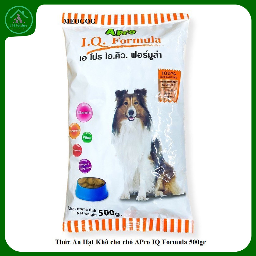 Thức ăn cho chó lớn apro I.Q. formula dạng hạt Túi 500gr