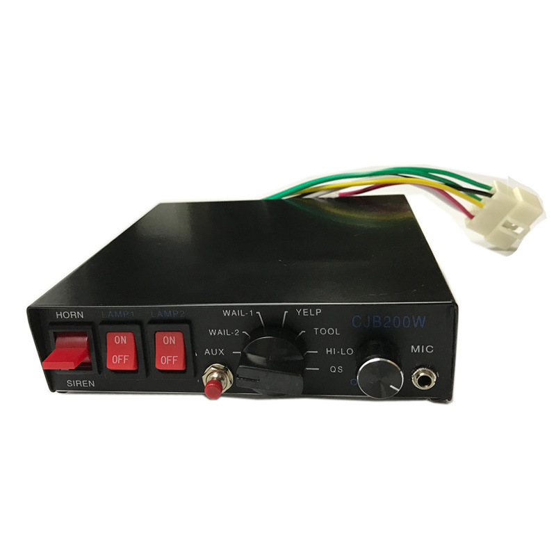 Amply Còi Hú 9 Chế Độ CJB-200W Gắn Xe Ưu Tiên