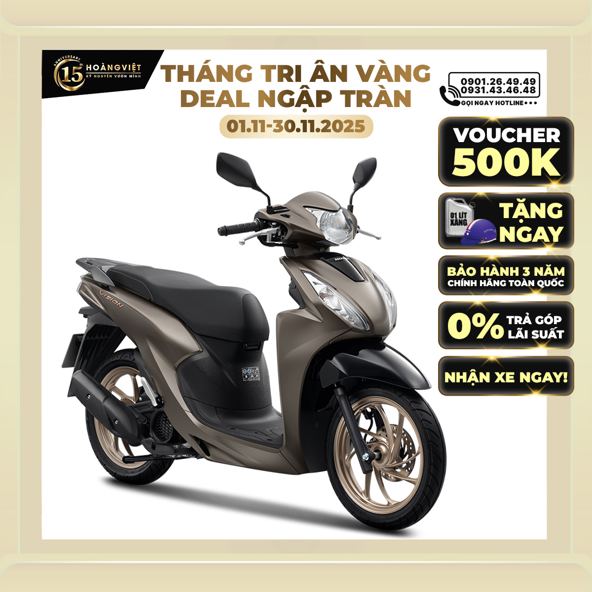 Xe Máy Honda Vision 110cc 2025 - Phiên Bản Đặc Biệt