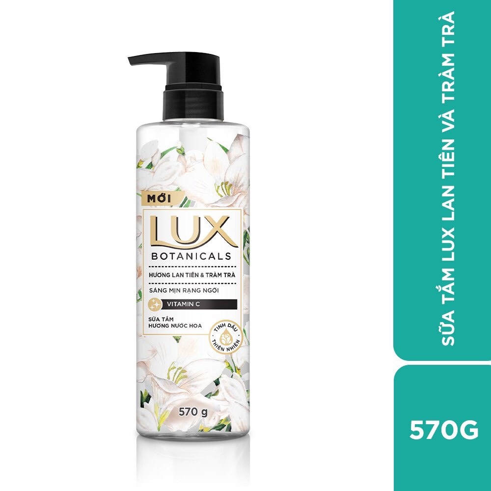 Sữa tắm nước hoa thơm lux botanicals hương nước hoa lan tiên & tràm trà 570g