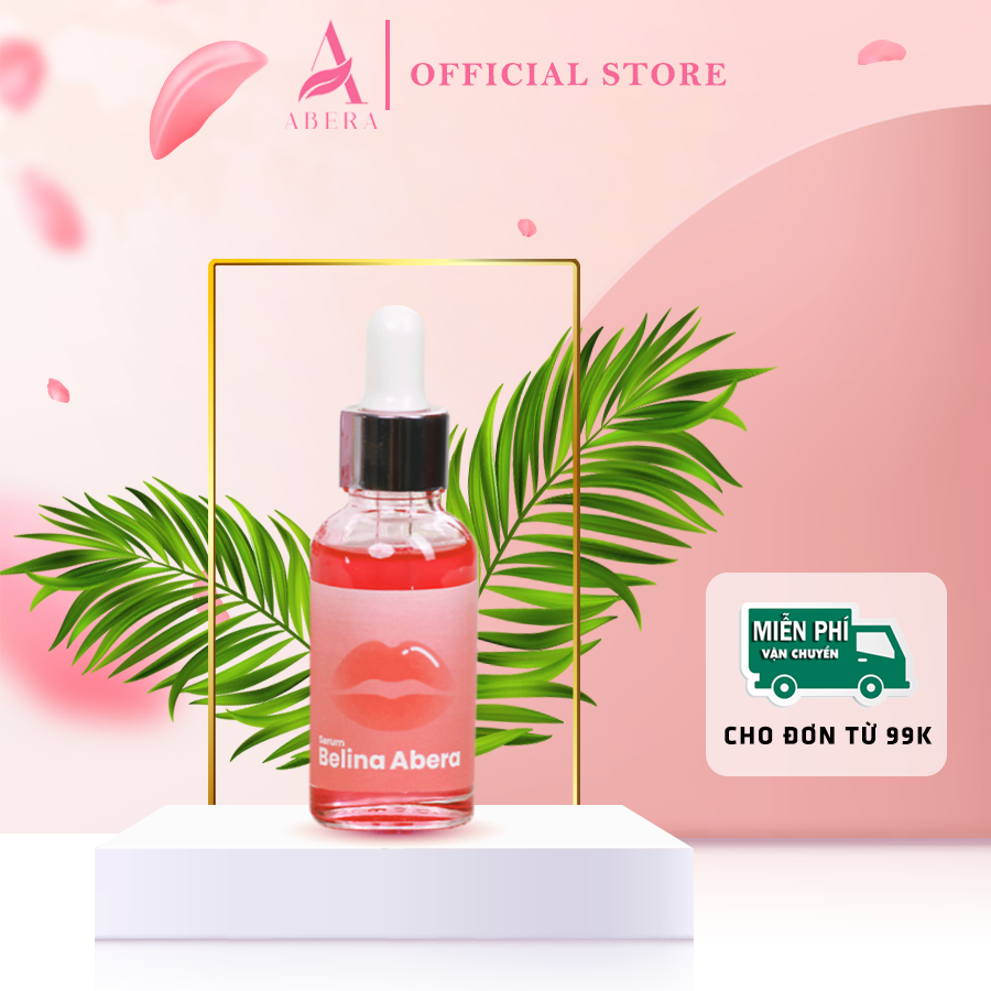 Serum hồng môi belina abera 20ml - dưỡng môi hồng tự nhiên và căng mướt
