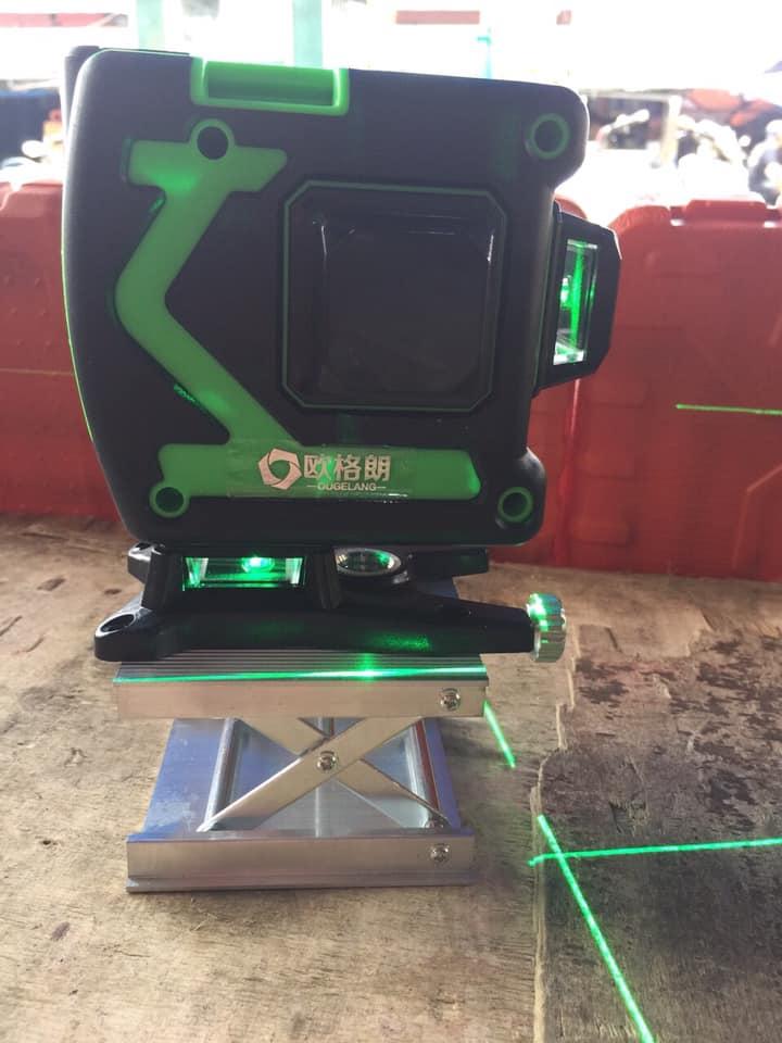 Máy cân mực Laser 3D - G5 (Có điều khiển từ xa) bắn 12 tia cốt Laze màu Xanh Lá