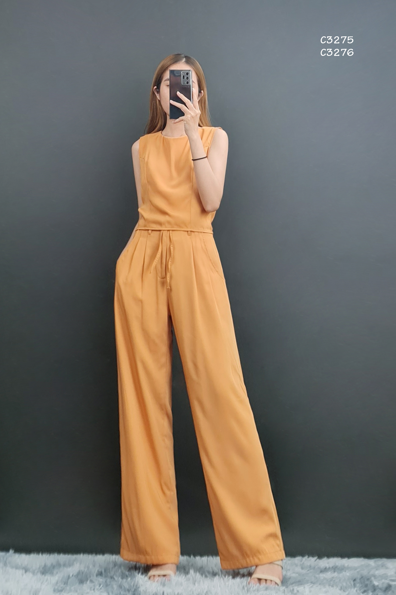 C3275 & c3276 - áo sát nách croptop cổ tròn
