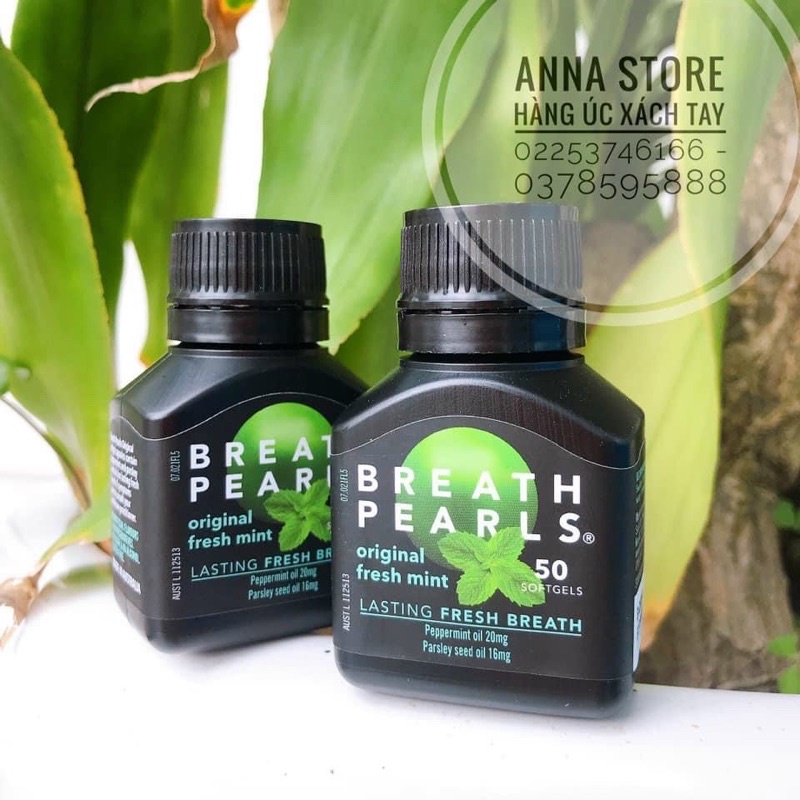 Viên Uống Thơm Miệng Breath Pearls 50Viên