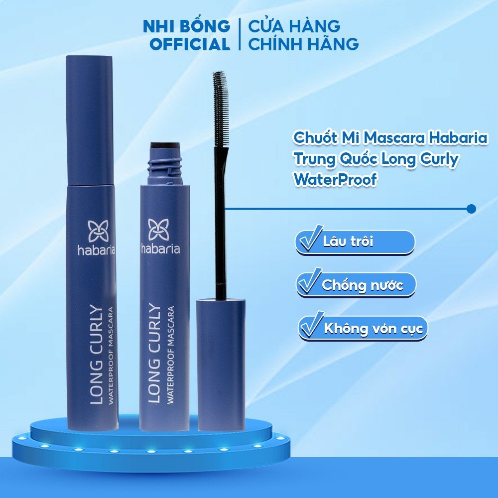 Chuốt Mi Mascara Habaria Trung Quốc Long Curly WaterProof Lâu Trôi, Chống Nước, Dày Mi Dài Mi
