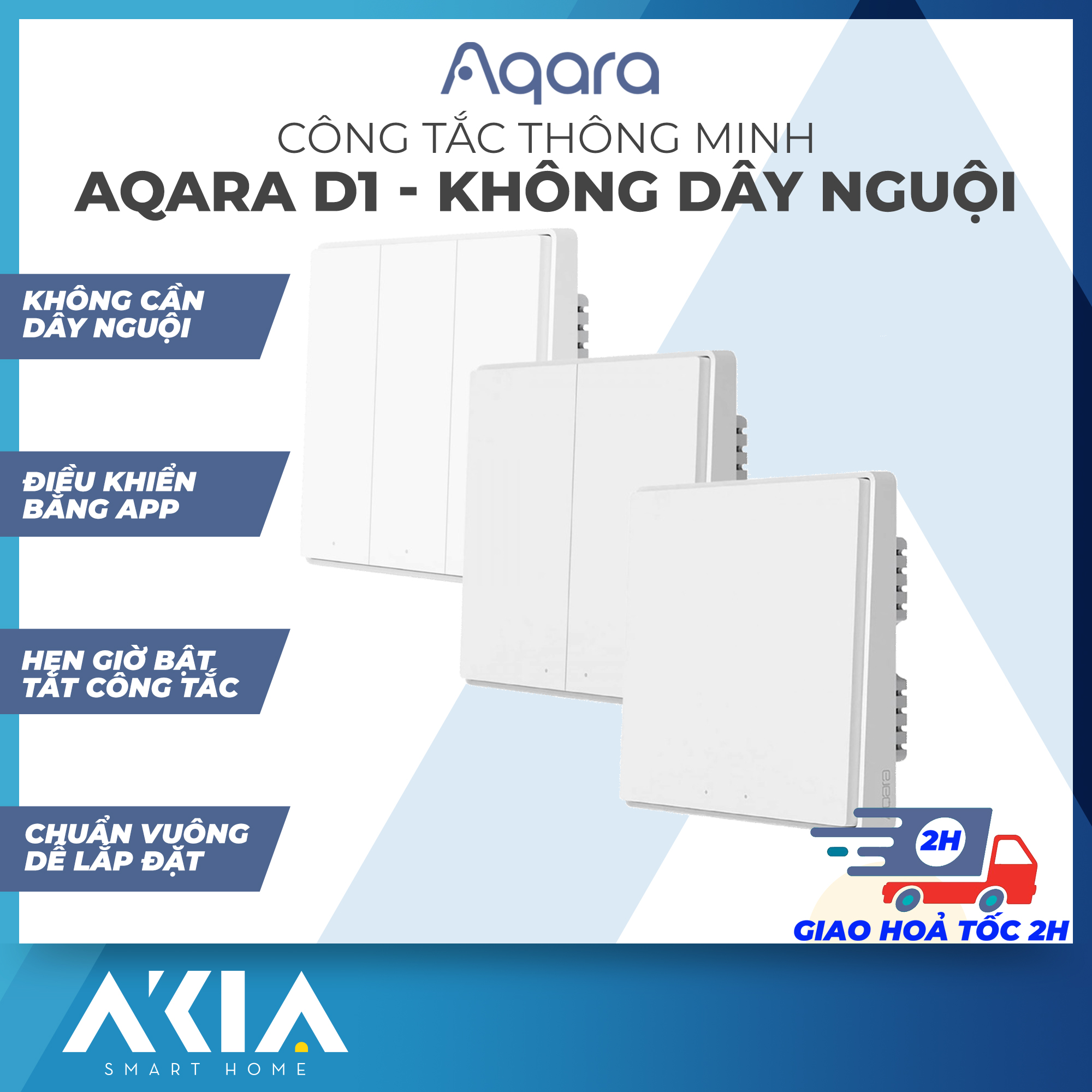 Công Tắc Thông Minh Zigbee Aqara D1 2021 - Không Dây N - Điều khiển từ xa bằng App, Không dây Nguội dễ dàng lắp đặt, Tương thích Apple HomeKit, Cần Aqara Hub để sử dụng