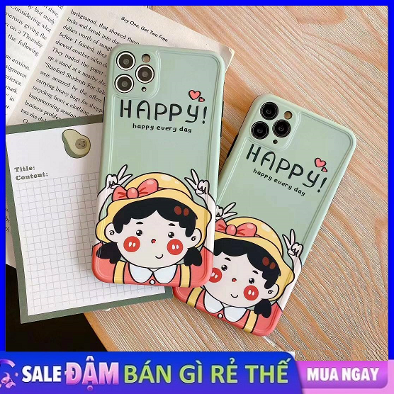Ốp Lưng iPhone Cô Gái Happy 5/5s/6/6s/6 plus/6s plus/7/8/7 plus/8 plus/x/xs/xs max/11/11 pro/11 promax/12/12 pro/12 promax [BGRT]