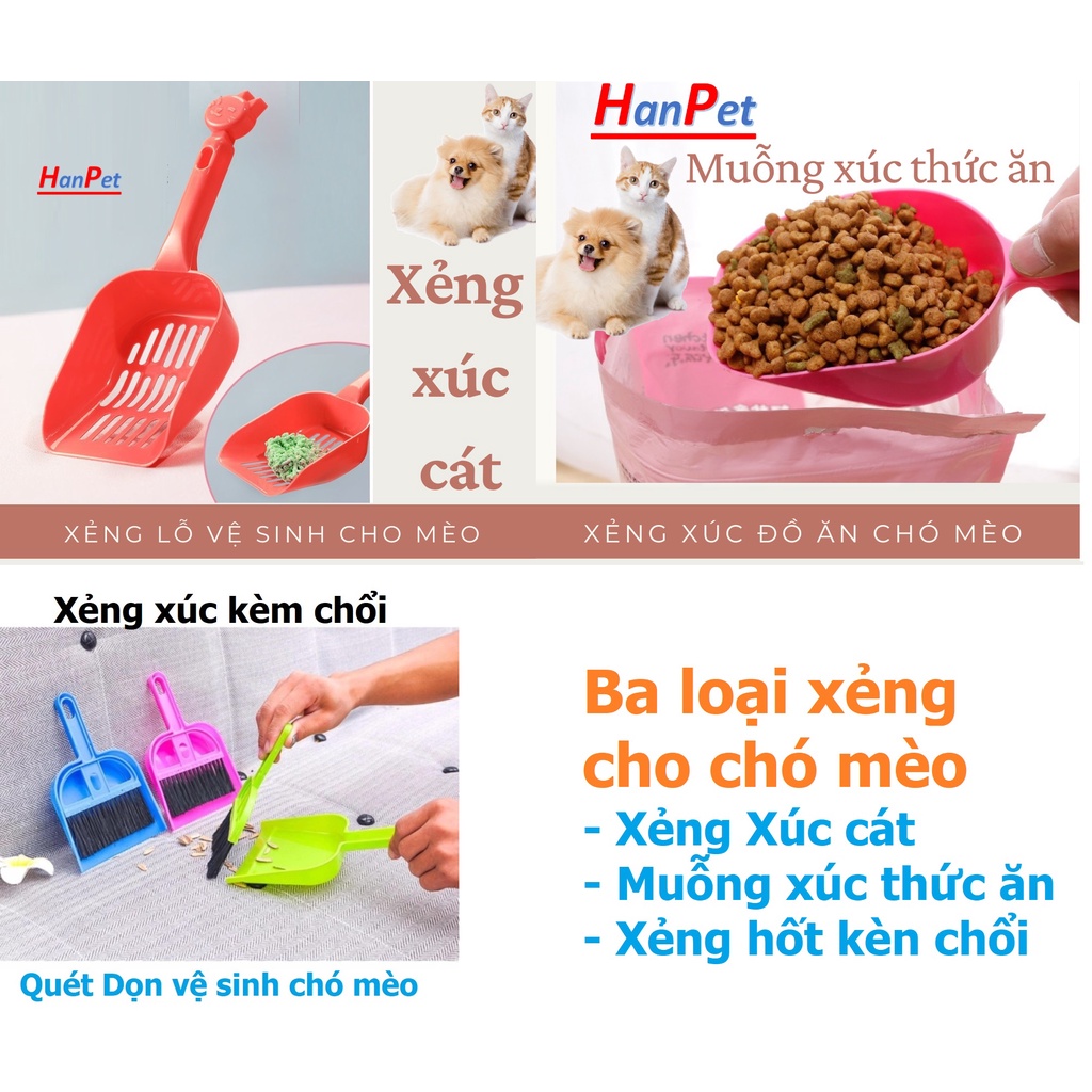 LanPet- Xẻng vệ sinh mèo xẻng xúc cát mèo bằng nhựa