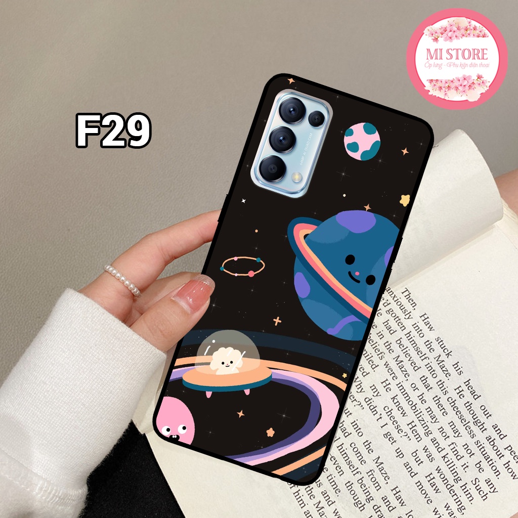Ốp điện thoại OPPO RENO 4/ RENO 4 PRO/ RENO 5/ RENO 5 PRO - Ốp lưng OPPO in hình vũ trụ dễ thương