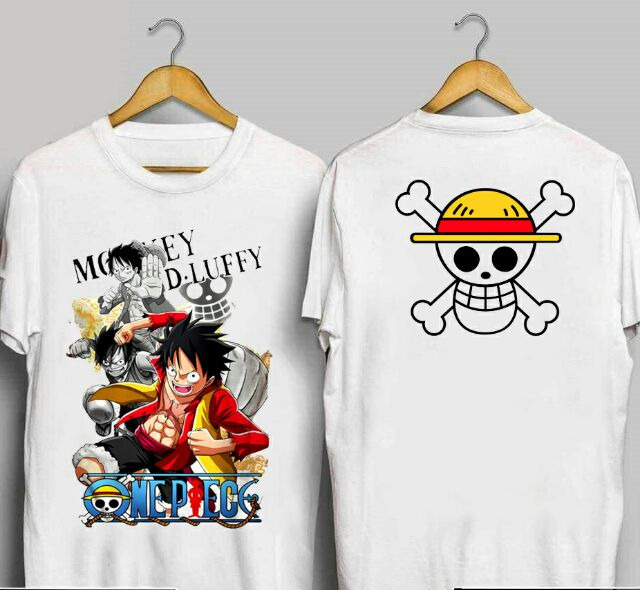 Áo One Piece , Áo ANIME Luffy Tay Lỡ Full Size In Theo Yêu Cầu