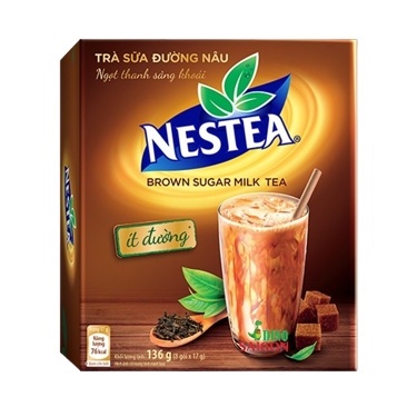Trà sữa đường nâu Nestea 8 gói x 17g