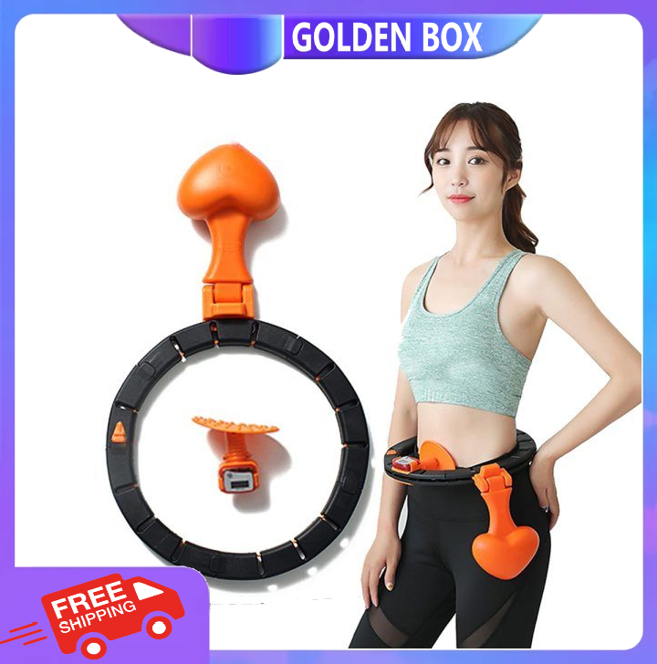 Vòng lắc eo giảm mỡ bụng Hula Hoop có bộ đồng hồ đếm số thông minh - Vòng lắc bụng eo giảm mỡ bụng thông minh, điều hòa nhịp tim, massage cơ bụng, Dụng cụ tập GYM, tập YOGA tại nhà, Dụng cụ lắc vòng eo bụng, vong lac eo