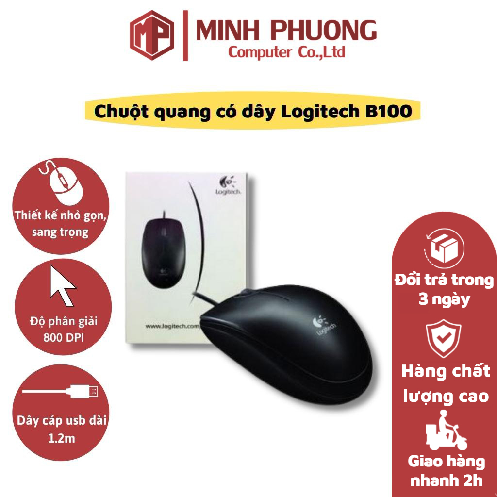 Chuột quang Logitech B100