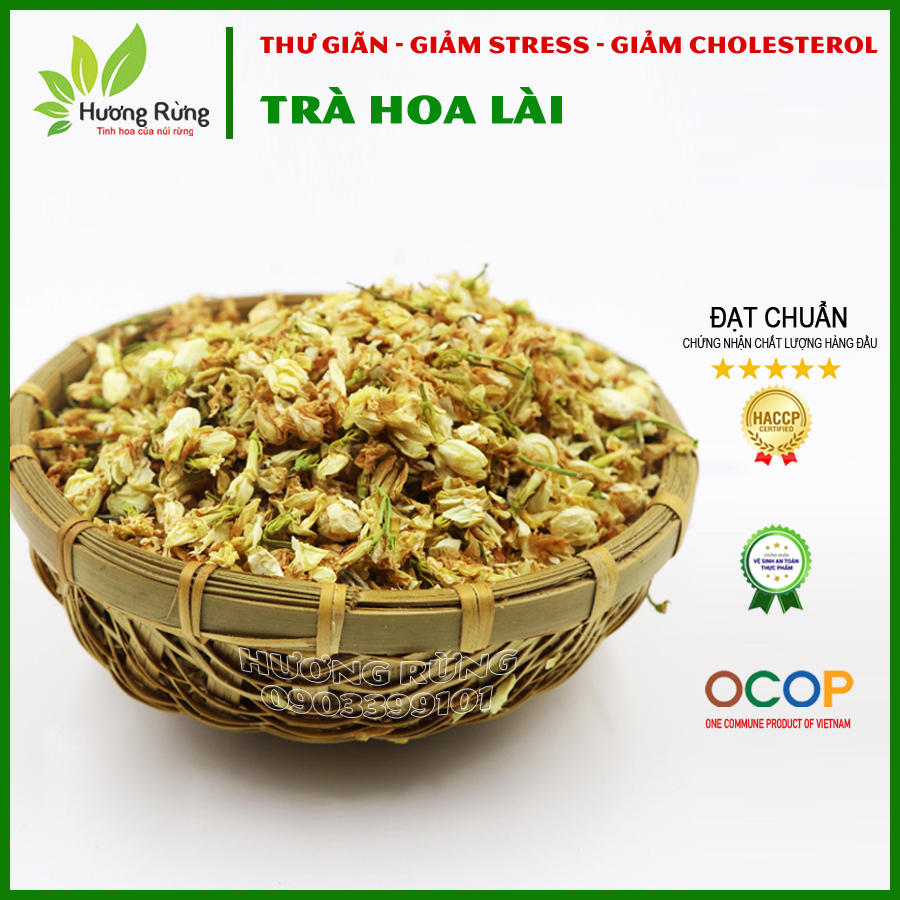[LOẠI THƯỢNG HẠNG] TRÀ HOA LÀI 200g, hoa lài, hoa nhài tự nhiên, không chất bảo quản, giảm cholesterol, stress, thư giãn - Đặc sản Hương Rừng