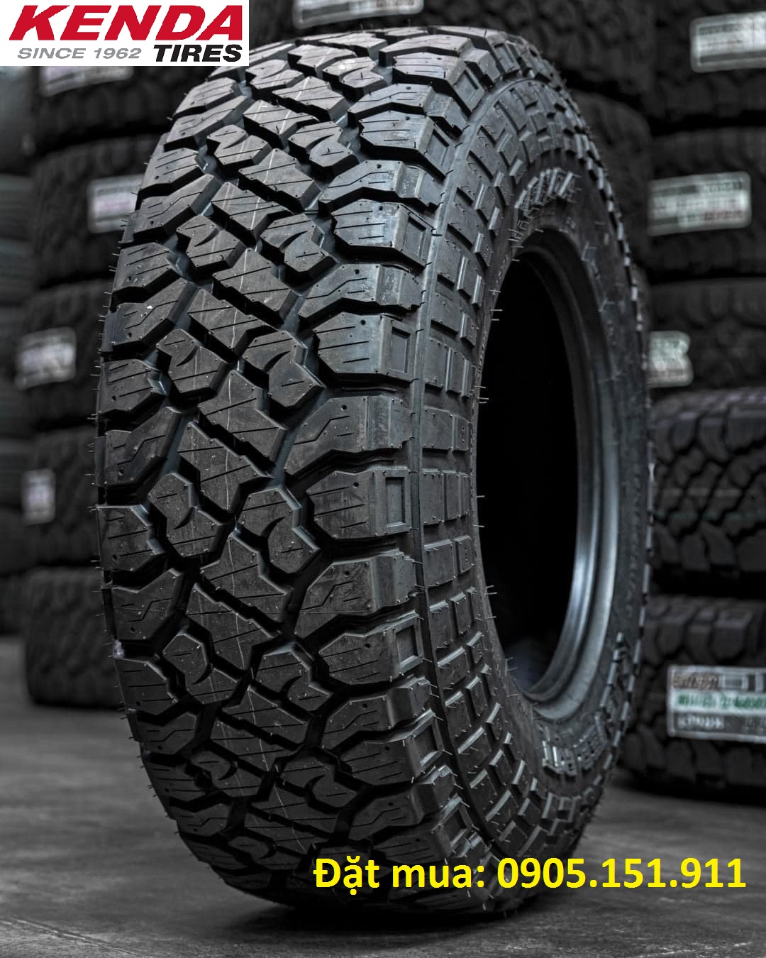 Lốp xe 265/60r18: lốp kenda gai kr628 chạy on/off road. chuyên lắp xe dòng xe suv, picup....lốp chống trơn trượt chịu va đập cao top 1 bán chạy.....