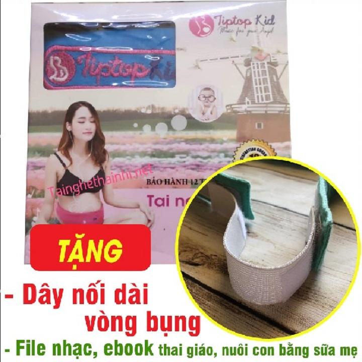 [HCM][Kèm link tải nhạc file thai giáo] [dây nối dài] Tai nghe thai nhi Tiptopkid music(tai nghe bà bầu) Tặng DÂY NỐI DÀI VÒNG BỤNG