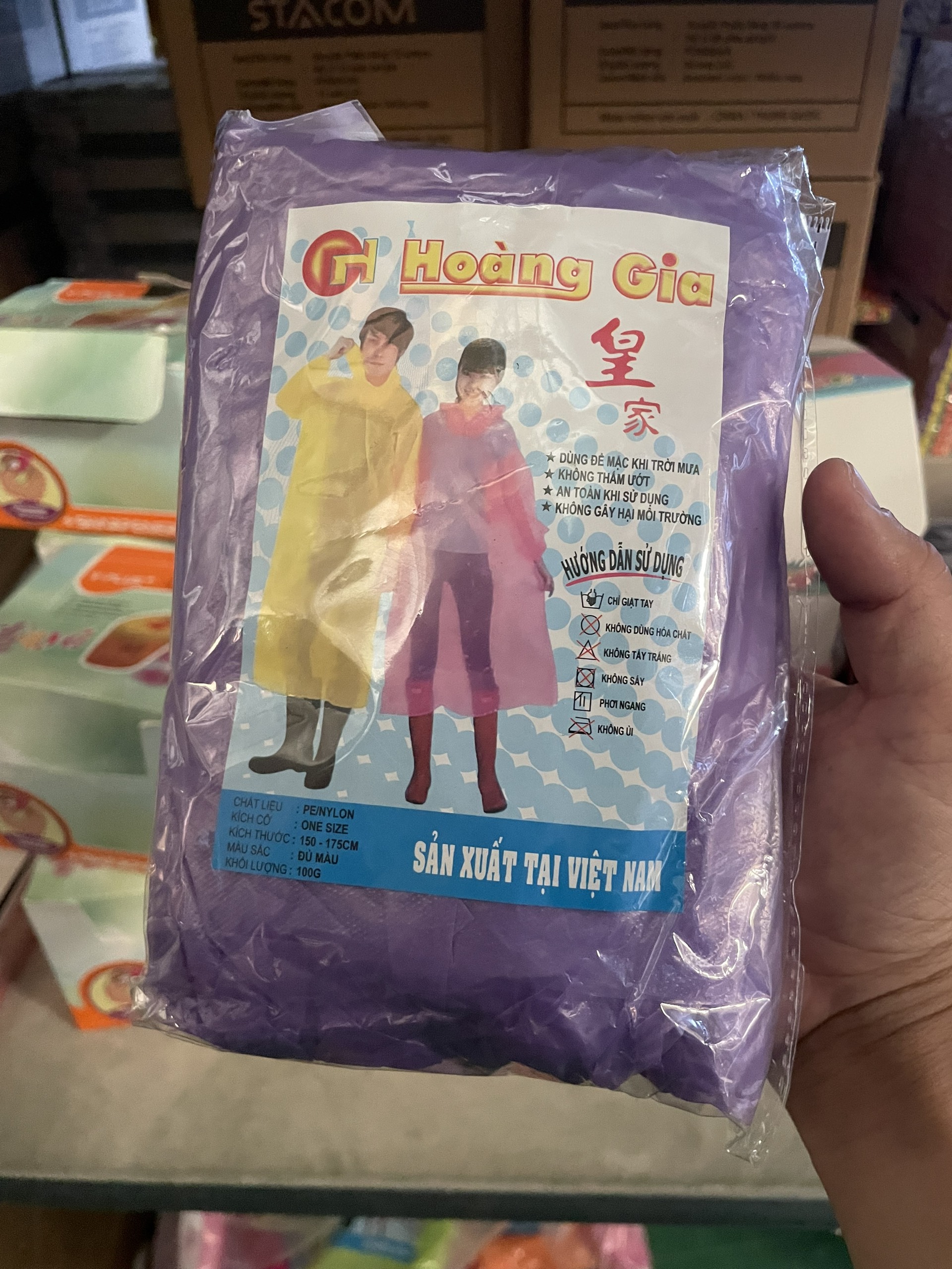 Áo mưa nylong 1 lần dùng