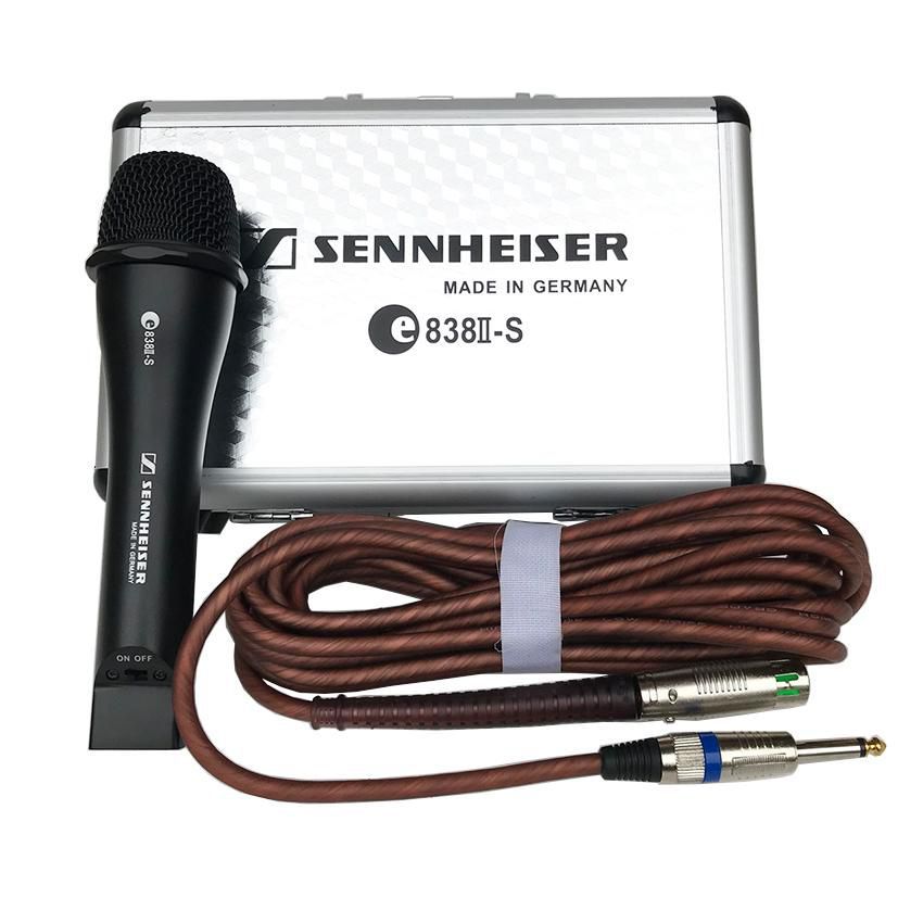 [HCM]Micro Có Dây Hát Karaoke Sennheiser E-838 Hộp Nhôm-Micro Mini Dành Cho Mọi Loại Loa-Sang Trọng-Chất Âm Cực Hay-Âm Thanh Chuyên Nghiệp-Hát Nhẹ-Khử Hú Tốt-Chắc Chắn Chống Tuột Dành Cho Mọi Gia Đình-Dây Nối Dài Linh Hoạt Khi Sử Dụng.
