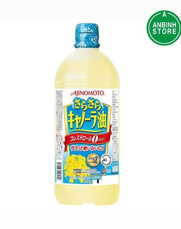 Date 6/25 dầu ăn hoa cải ajinomoto nhật bản 1000g. date 2025