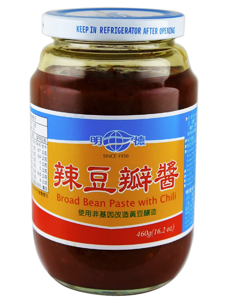 Tương đậu bản vị cay vừa thuần chay nhập khẩu Đài Loan 460g 明德食品辣豆瓣醬