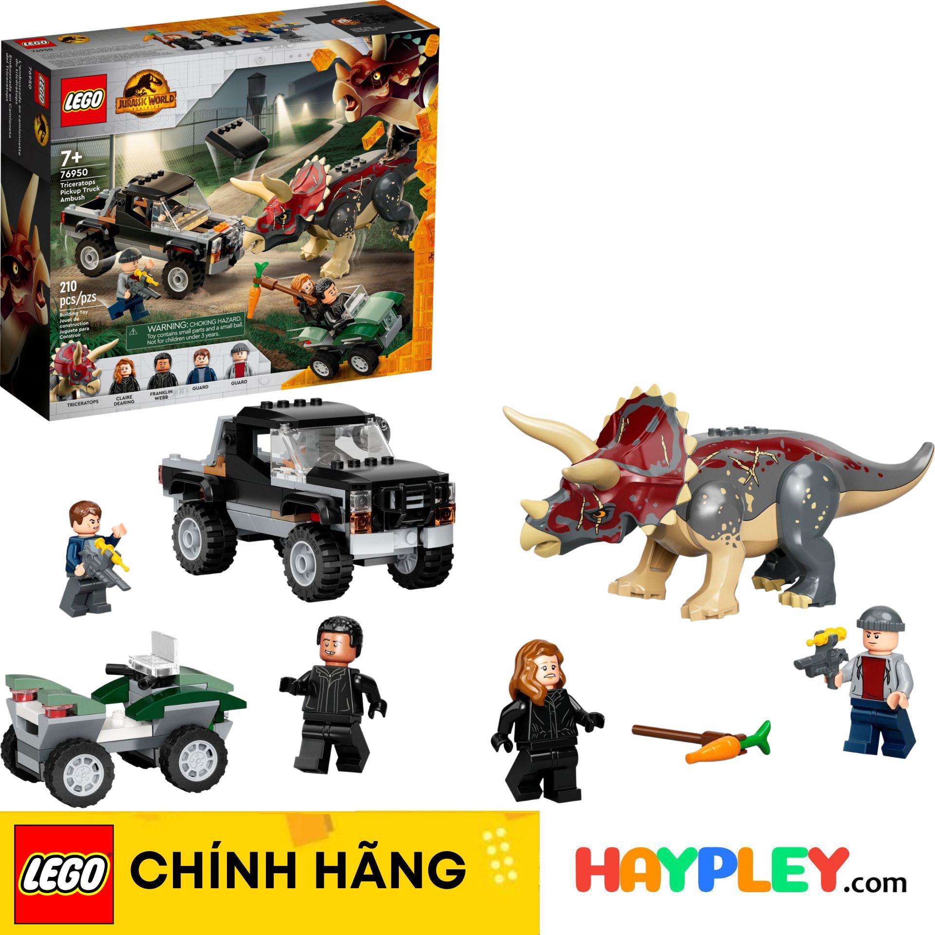 LEGO Jurassic World 76950 Chạm trán khủng long Mặt sừng