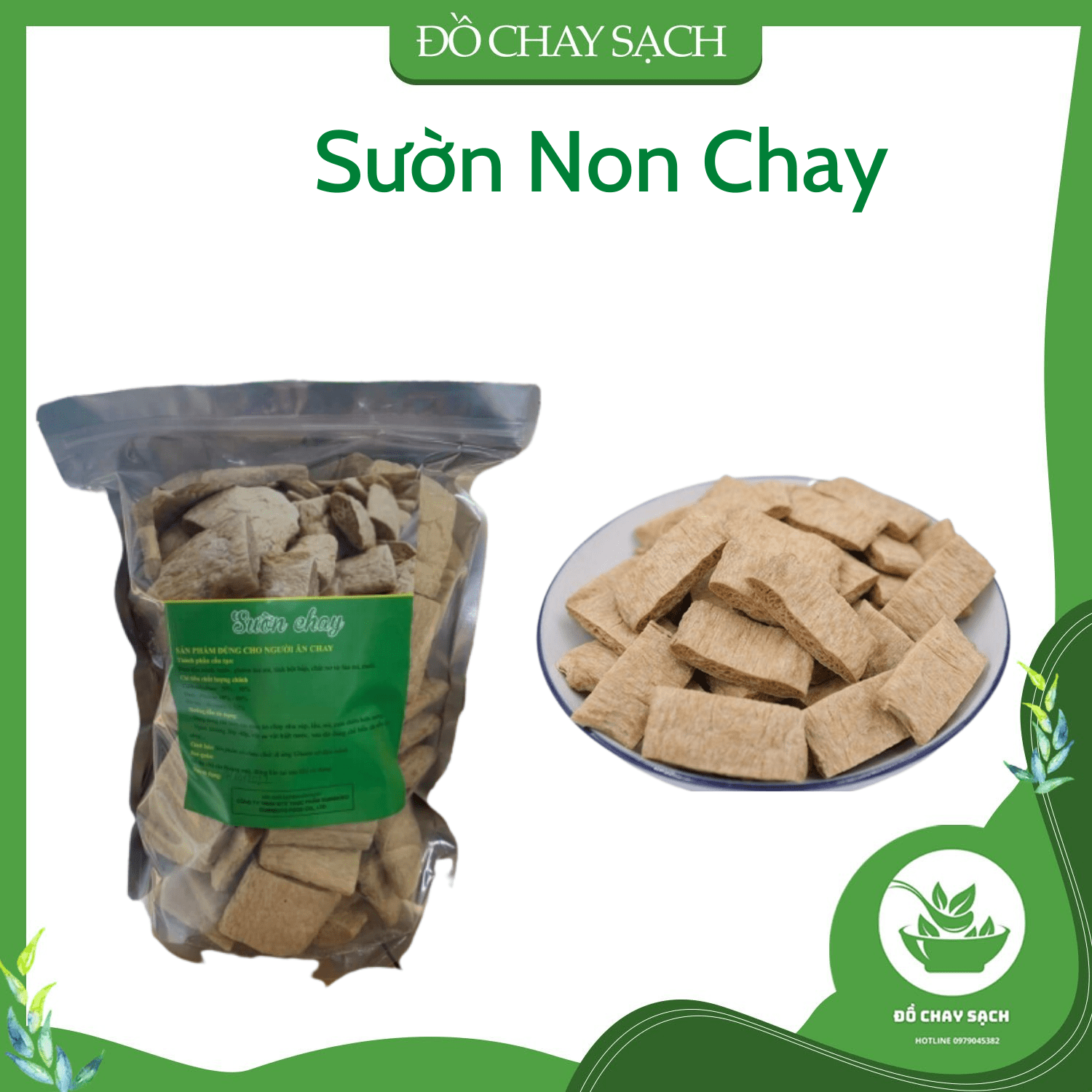 Sườn Non Chay nhà làm- ăn chay, ăn kiêng- đồ chay sạch
