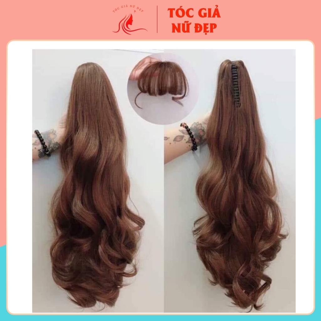 Tóc giả nữ❤️FREESHIP❤️Tóc giả ngoạm xoăn dài mẫu mới, n49