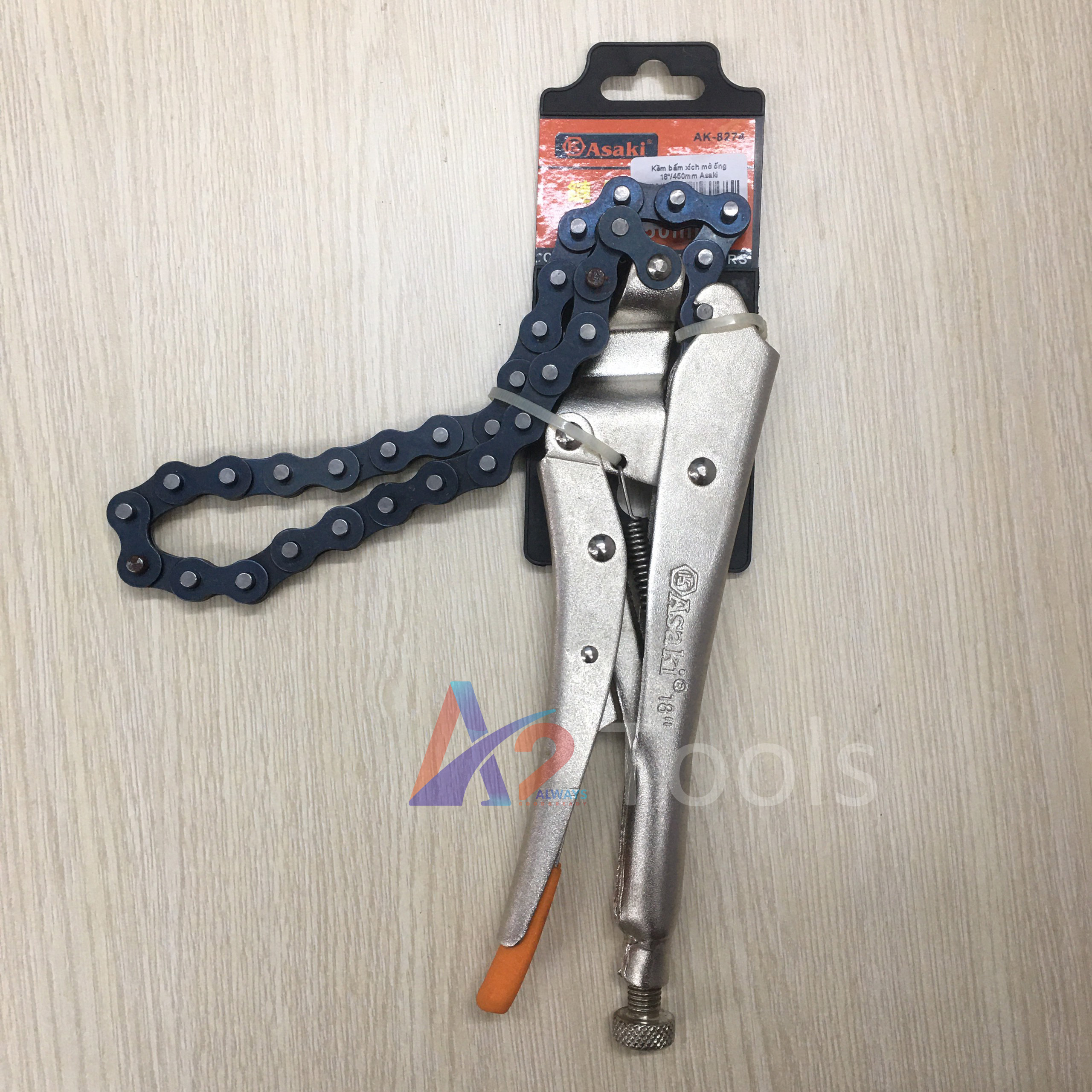 Kềm bấm xích mở ống 18" asaki ak-8274