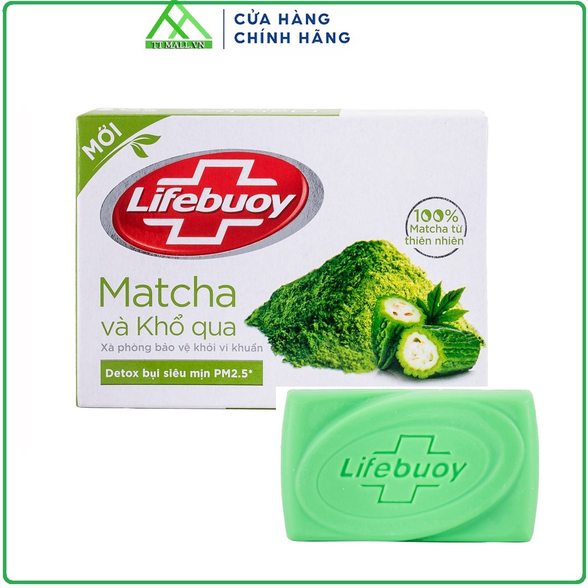 Xà Phòng Lifebuoy Diệt Khuẩn Detox Matcha Khổ Qua 90g