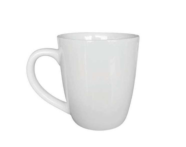 Ly sứ trắng trơn 250ml (có hình thật)